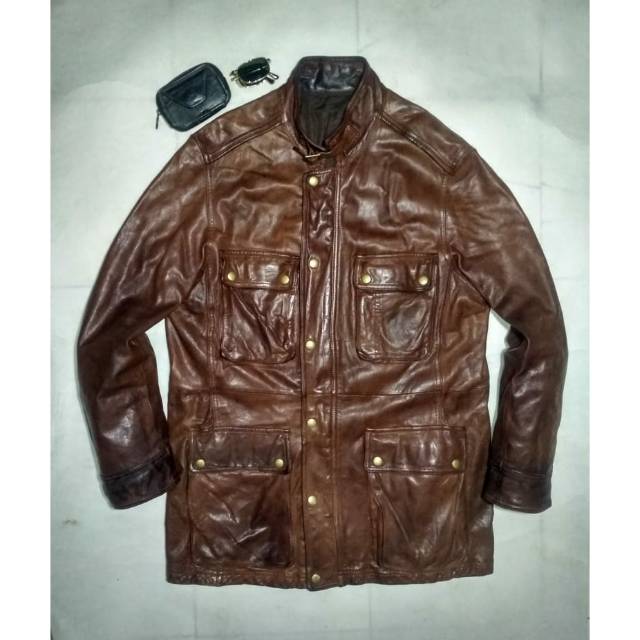 Jaket Kulit Ori Classic "GRANDLY" Leather Type M-65 Jacket