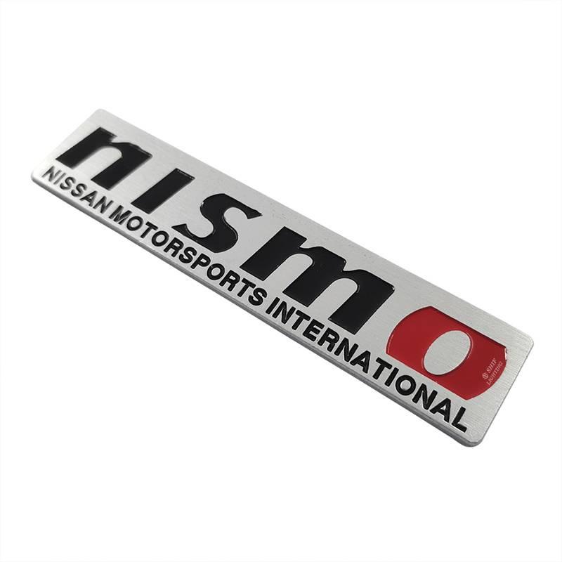 1pc Stiker Emblem Logo Nismo Nissan Bahan Metal Untuk Fender Samping Mobil Nissan