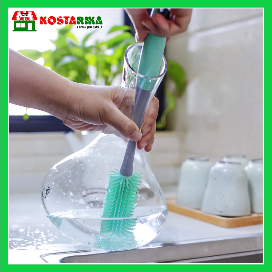 Sikat Botol Silikon Bottle Brush Pembersih Gelas Tumbler IKOCA IKO 115 46x35 cm