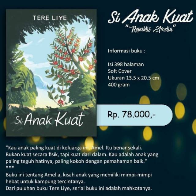 BUKU NOVEL SI ANAK KUAT - TERE LIYE | Shopee Indonesia