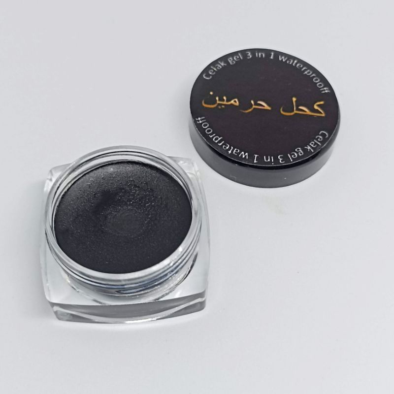 celak sifat mata gel 3 in 1 kohl haramain free kuas