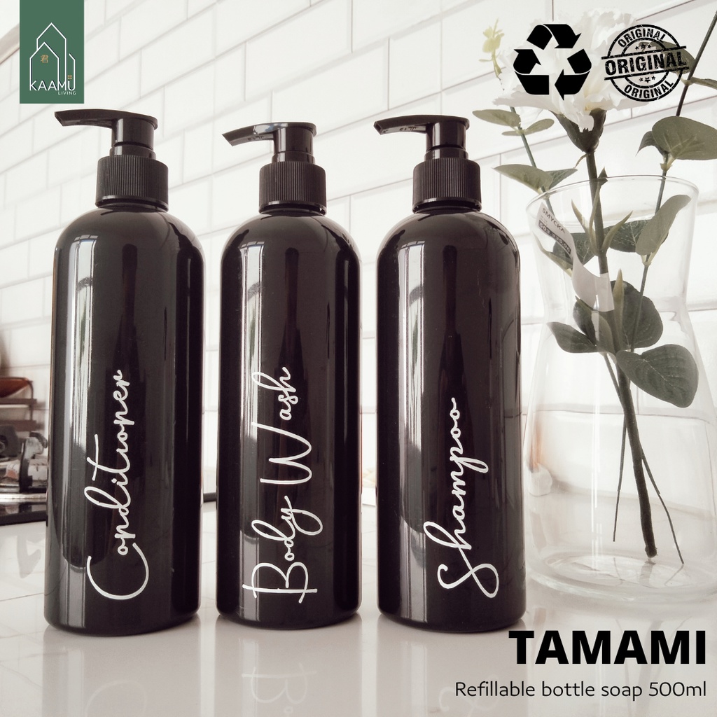 Jual [kaamuliving] Tamami premium refillable bottle soap 500 ml estetik