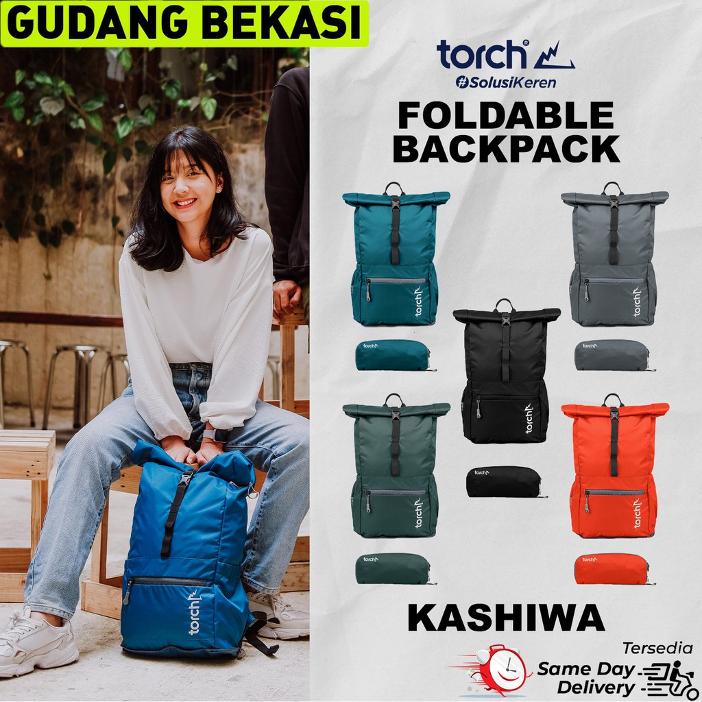 Torch Bekasi Tas Foldable Bag Kashiwa 19L / Tas Punggung Lipat