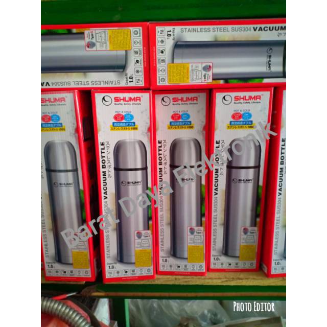 Termos SHUMA 350ml/500ml/750ml/1000mlPanas Dingin Stainless steel