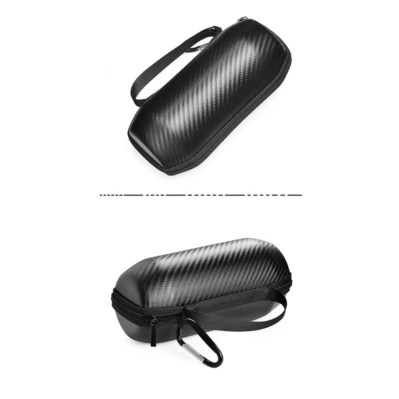 btsg Durable Carbon Fibre Storage Bag Travel Carrying Case Protection Box for J-BL FLIP ESSENTIAL Wireless Bluetooth-compatible Speaker