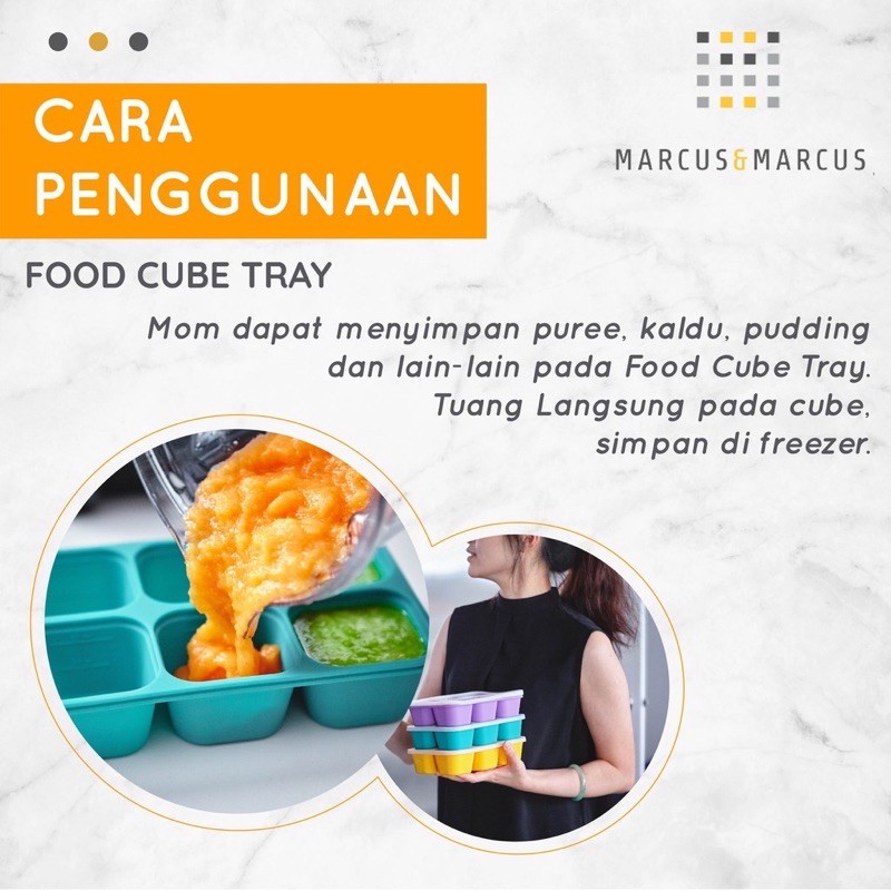 Marcus and Marcus Food Cube Tray/Peralatan Mpasi anak