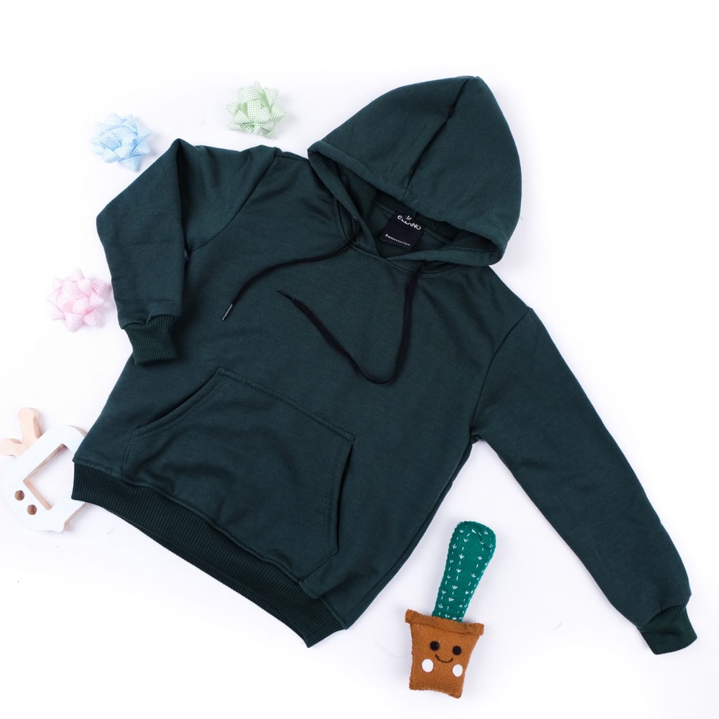 Kid's Natural Hoodie || Sweater Hoodie Anak Polos || 17 WARNA SIZE S M L XL