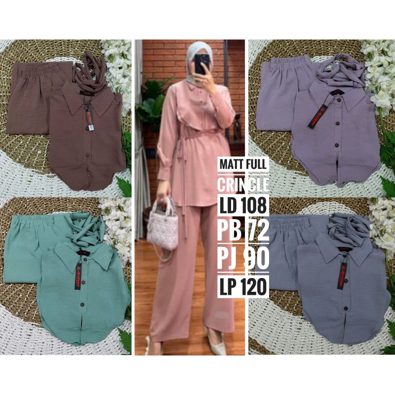 SET CEL CRINKLE / STELAN RAYON CRINCKLE / SET CEL JEVANNI