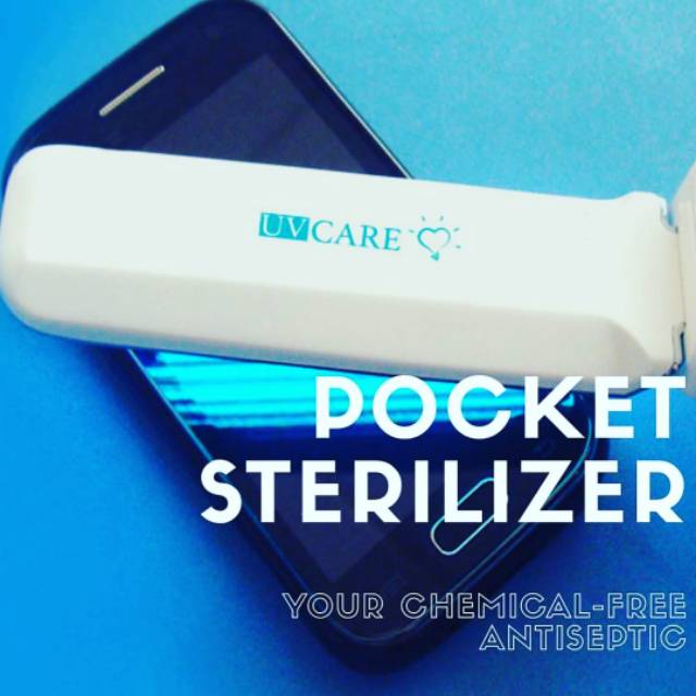 UVcare uv care pocket ZAP sterilizer lampu uv mainan anak traveling white putih