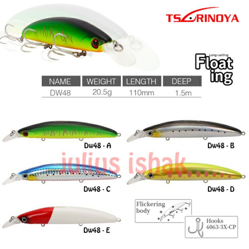 Lure Tsurinoya Dw48