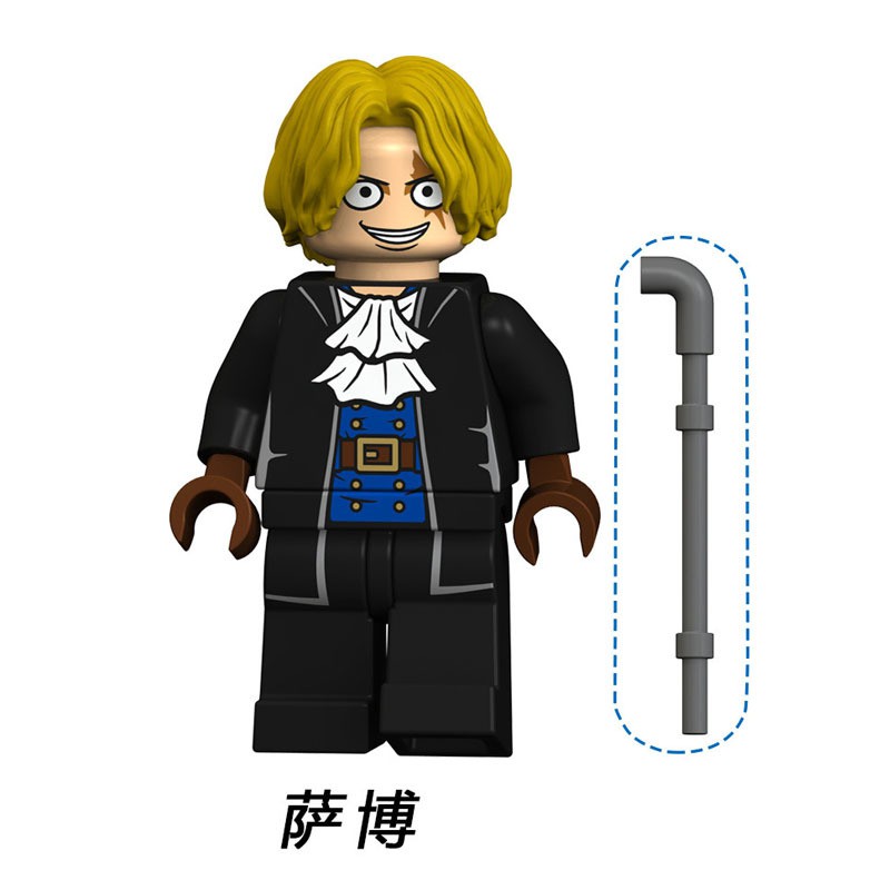 15pcs / set Mainan Action Figure Karakter Luffy Nami Nico Zoro Sanji Brook