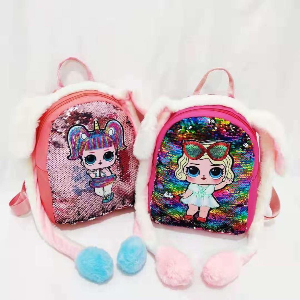 LS 792 - Ransel Anak Karakter Hat Bunny LOL Tas Punggung Backpack Anak Sekolah Ngaji SD TK PAUD