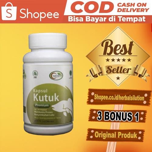 (PENGERING LUKA) KAPSUL KUTUK - OBAT KAPSUL KUTUK NATURAFIT PENYEMBUH BEKAS LUKA JAHITAN OPRASI
