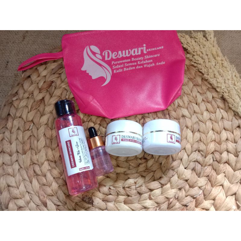KRIM DESWARI SKINCARE PAKET FLEK+GLOW/PAKET SUSAH PUTIH/DESWARI SKINCARE