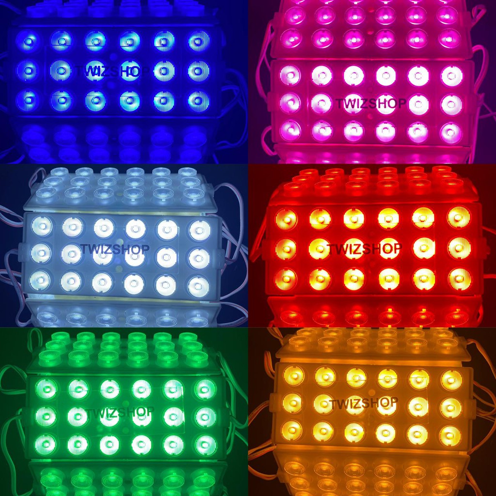 Lampu LED Module 18 Mata (3x6) 24 Volt / LED Modul 24V 3x6 Mata Besar