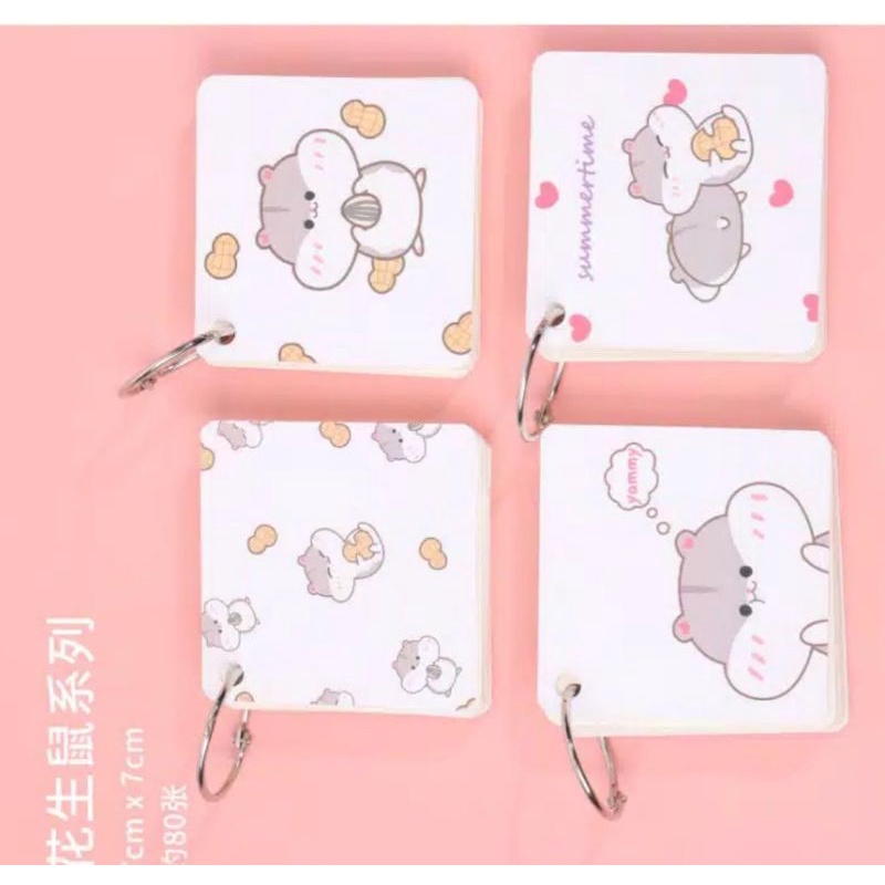 

Random Sticky note Gantungan memo hamster dino sticky note lucu