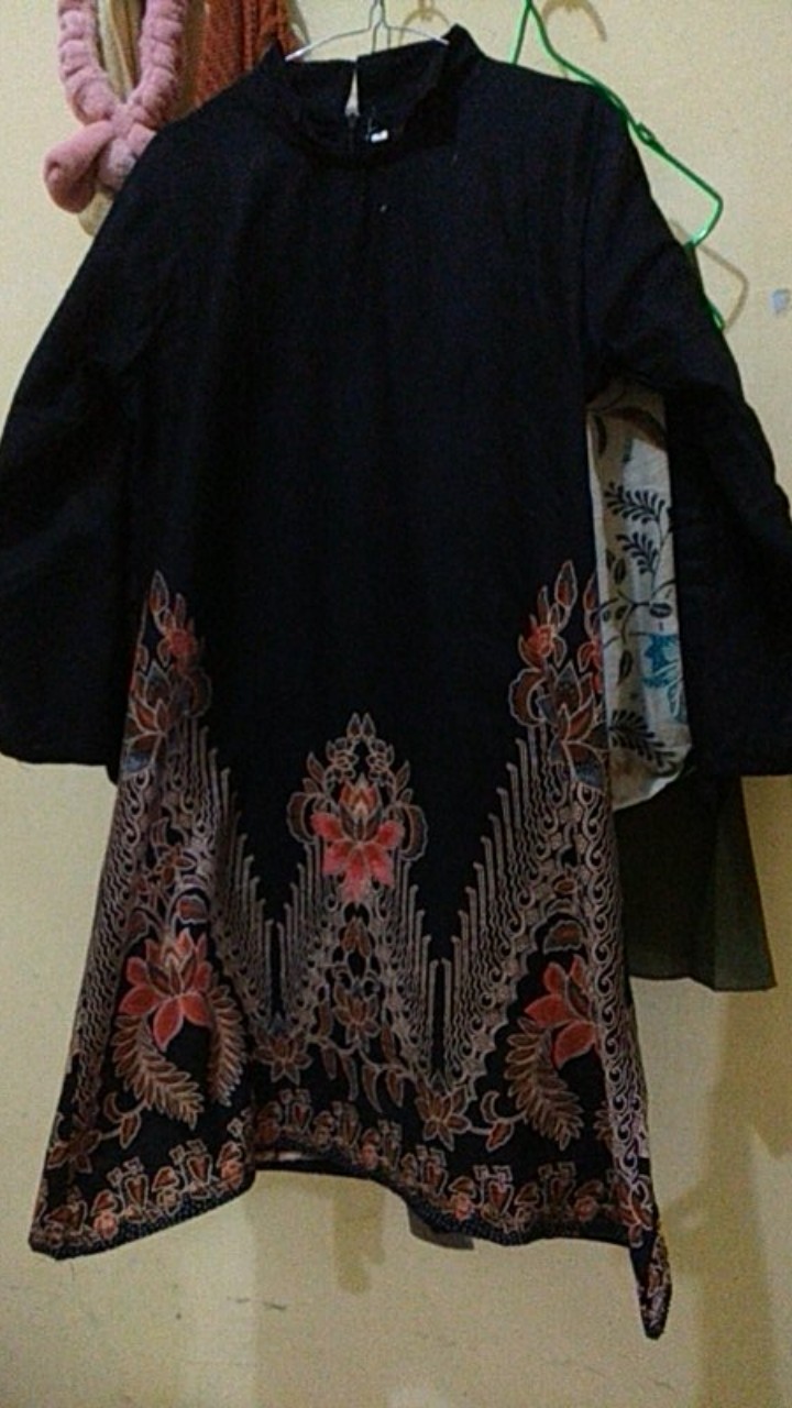 Batik Tunik Shibori Fashion Muslim Jumputan Terbaru Size S-3l / Hrb026 Yelbor
