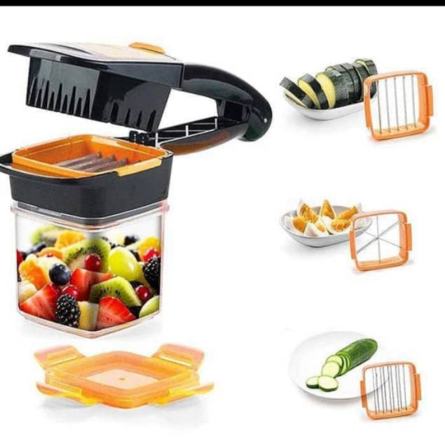 Nicer Dicer Quick 5 in 1 alat potong serbaguna sayur buah peralatan masak