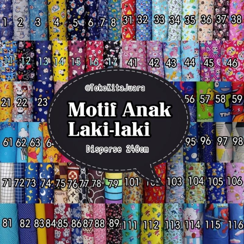 MOTIF BUNGA BAHAN KAIN SPREI POLYMICO MICRO DISPERSE