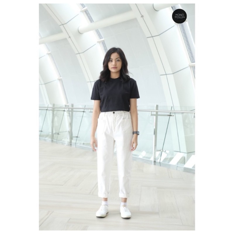 Preloved - Alexa Baggy Jeans - White S - Monomolly