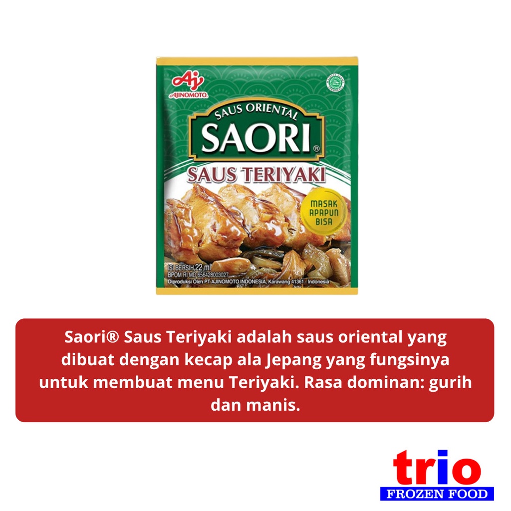 SAORI Saus Teriyaki Sachet 22ml