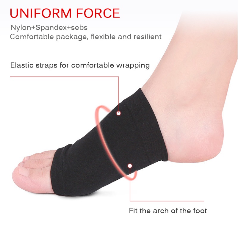 Elastis Silicone Gel Orthotic Arch Dukungan Foot pad Kaki Datar Menghilangkan Rasa Sakit Perawatan Kaki Sol