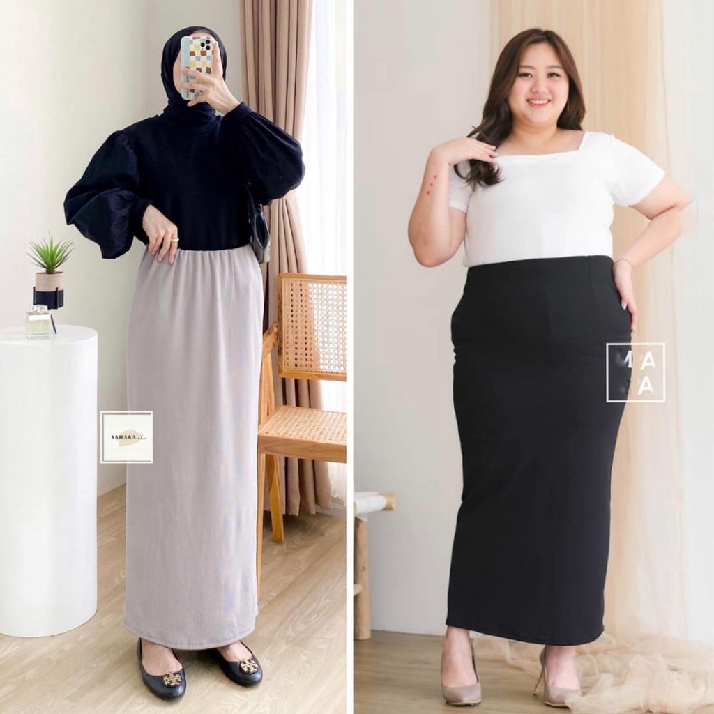 ROK SPAN RAJUT JUMBO - ROK RAJUT KNIT JUMBO XXL BB 65-90KG