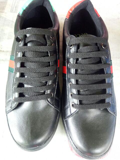  SEPATU  GUCCI  HITAM COKLAT PUTIH FORMAL PRIA KULIT  ASLI 