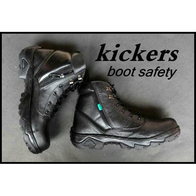 Sepatu Kickers Boots Kulit Safety
