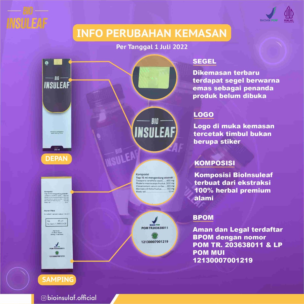 Bio Insuleaf Herbal Atasi Diabetes Ori