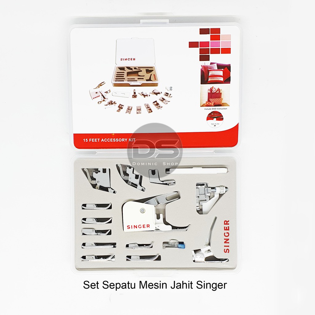 Sepatu Mesin Jahit Singer (1 set) / 15 Feet Accessory Kit