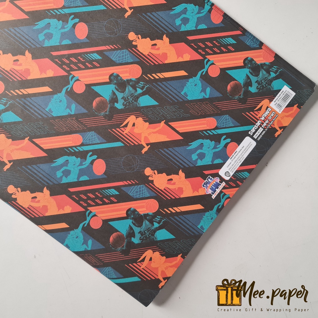 

Kertas Kado Sansan Wawa Motif Tune Squad 01 / Dark, Bungkus / Wrapping Paper