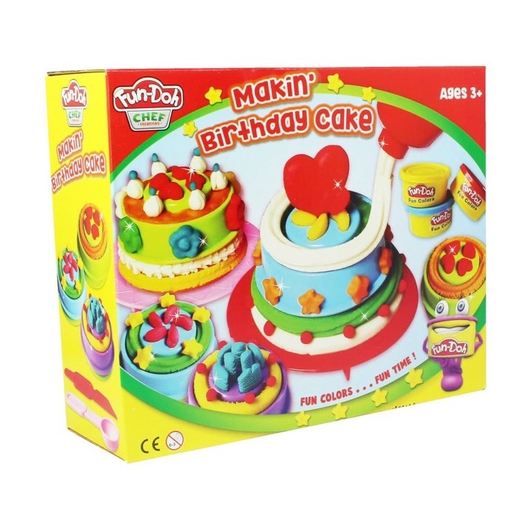 FUN-DOH Birthday Cake Mainan Lilin