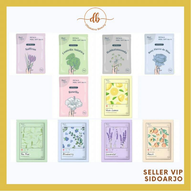 MASKER WAJAH / PEEL OFF MASK BY HOLY GLOW ISI 10 GRAM