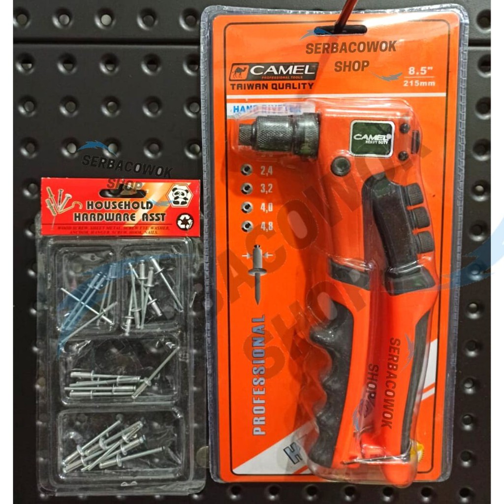 Promo Camel Tang Rivet Hand Riveter Heavy Duty + Bonus Paku Tembak Termurah Berkualitas