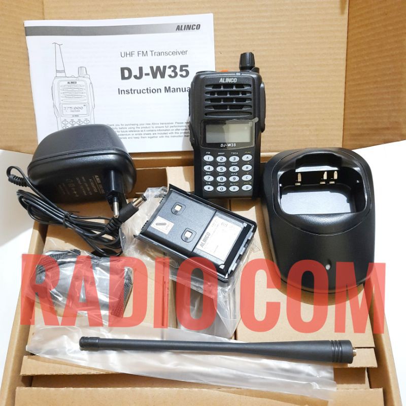 HT ALINCO DJ W35 UHF 350MHz - HT UHF LOW ALINCO DJ W35 DJ-W35 UHF 350 -390MHz MURAH