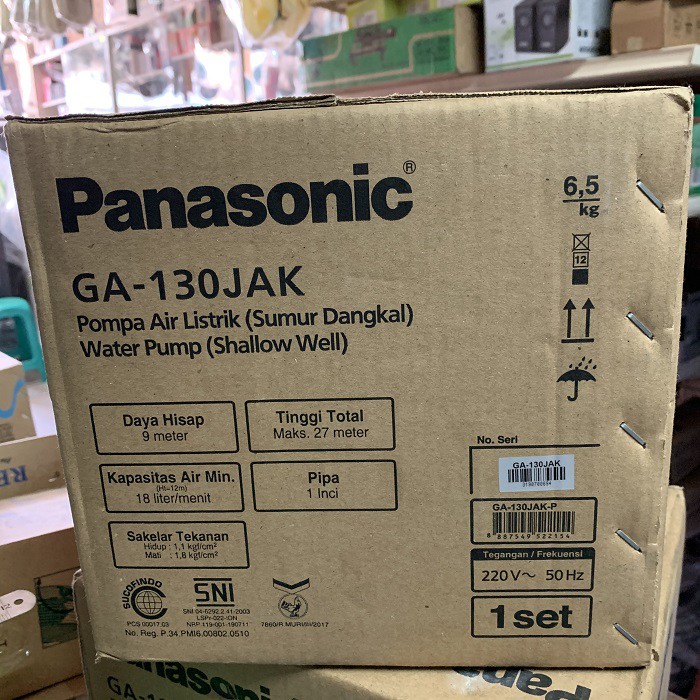 PANASONIC Pompa Air Sumur Dangkal GA 130 JAK Otomatis