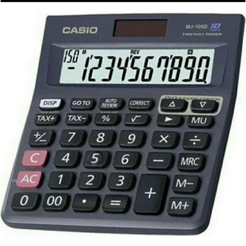 KALKULATOR CEK ULANG CASIO MJ100 D CHECK CORRECT CALCULATOR MJ 100D