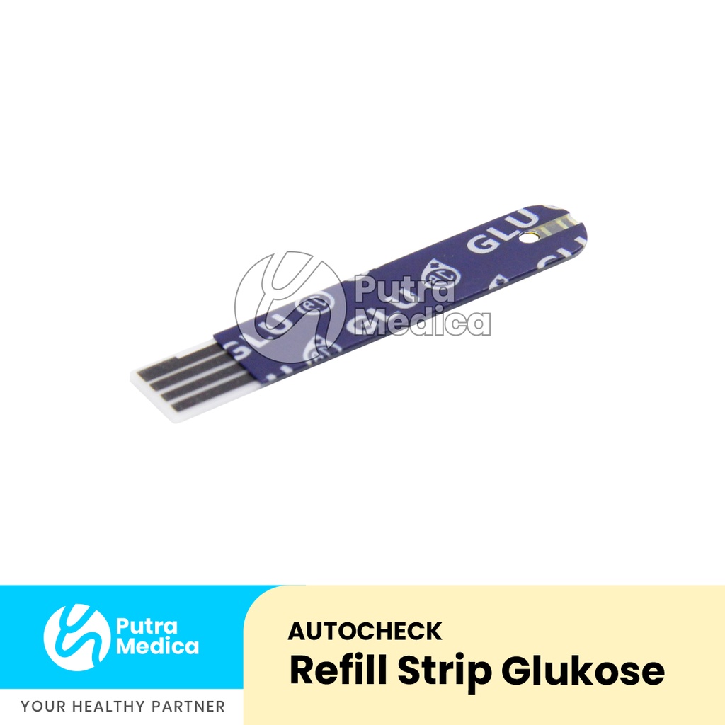 Autocheck Strip / Stik Cek Darah / Refill Test Gula Darah Kolesterol Asam Urat / Strips Glucose Cholesterol Urid Acid