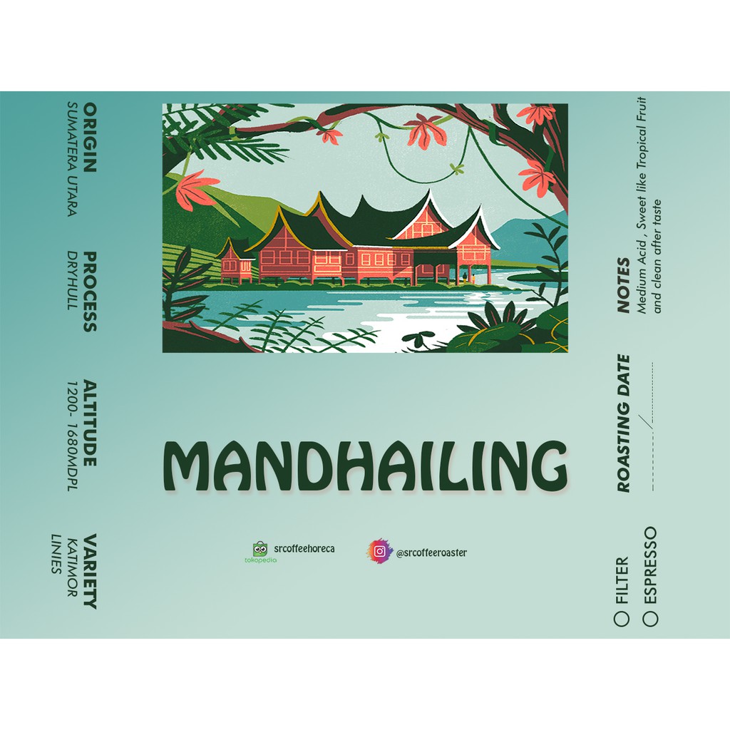

Kopi Arabika Mandhailing Dryhull 200 gr - Arabica Roasted Beans