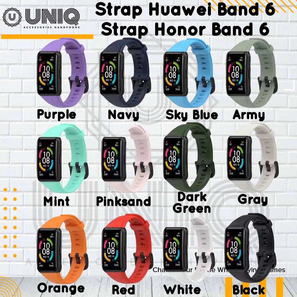 Strap Huawei Band 6 Honor Band 6 High Quality Tali Jam Tangan Smartwatch Huawei Honor Band 6