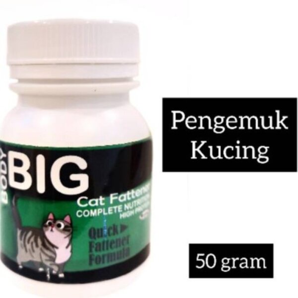 Body Big Cat 50 g Vitamin Nafsu Makan Obat Penggemuk Fat Kucing Kitten