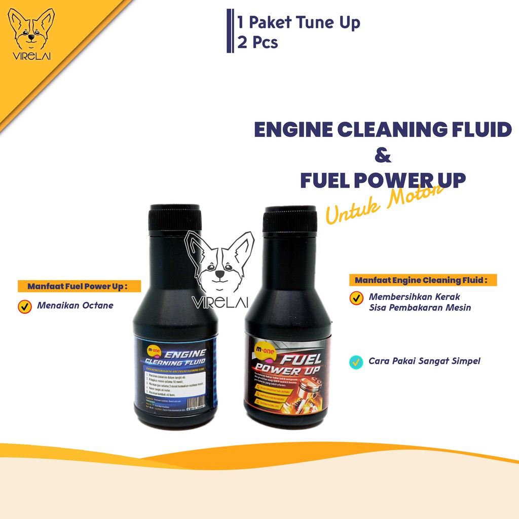 Paket Tune Up Series Power Up plus Engine Cleaning Fluid 60ml [M-One]