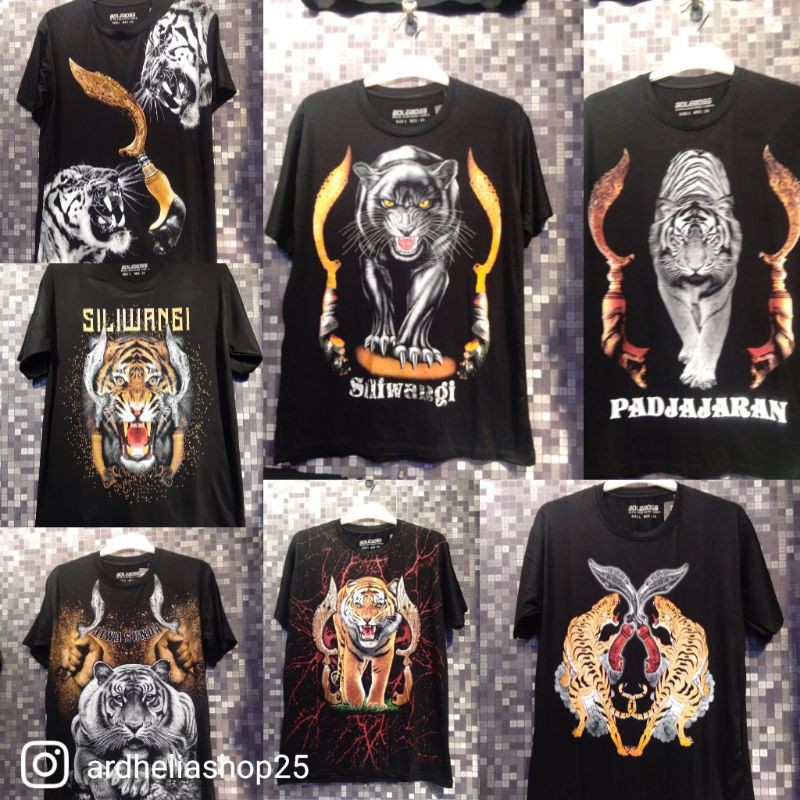 BAJU KAOS MACAN SILIWANGI DEWASA HITAM