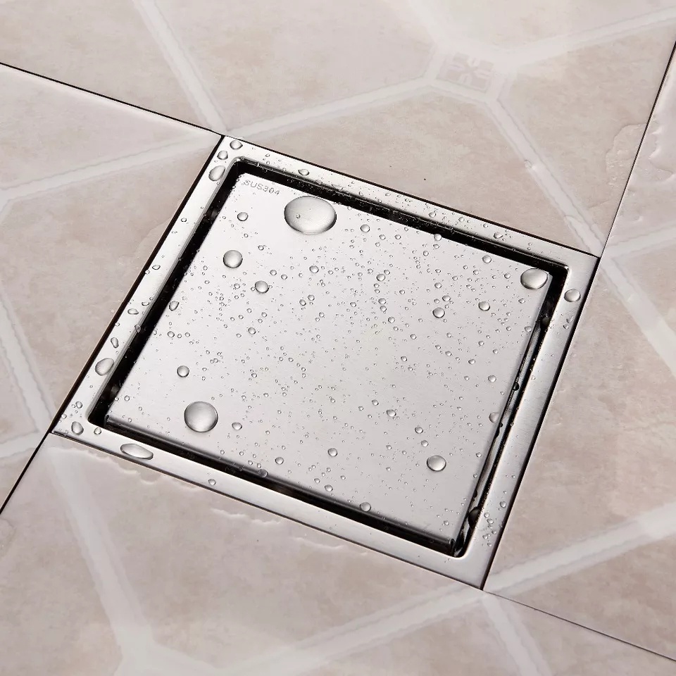 Floor drain Stainless anti serangga /banjir/kecoa/tikus SUS 304 Tile insert Saringan Got smart Stainless Stell Smart Drain