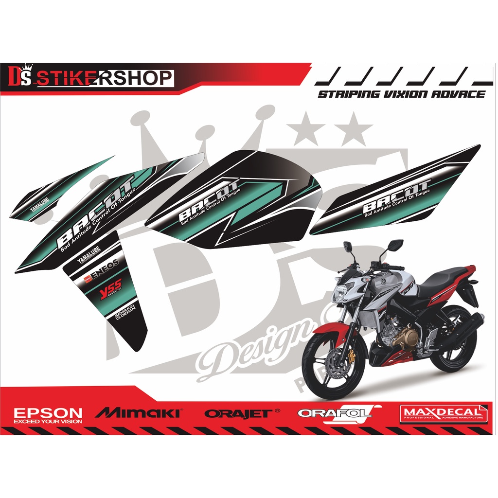 striping vixion nva/striping vixion advance/striping vixion simlpe biru petronas