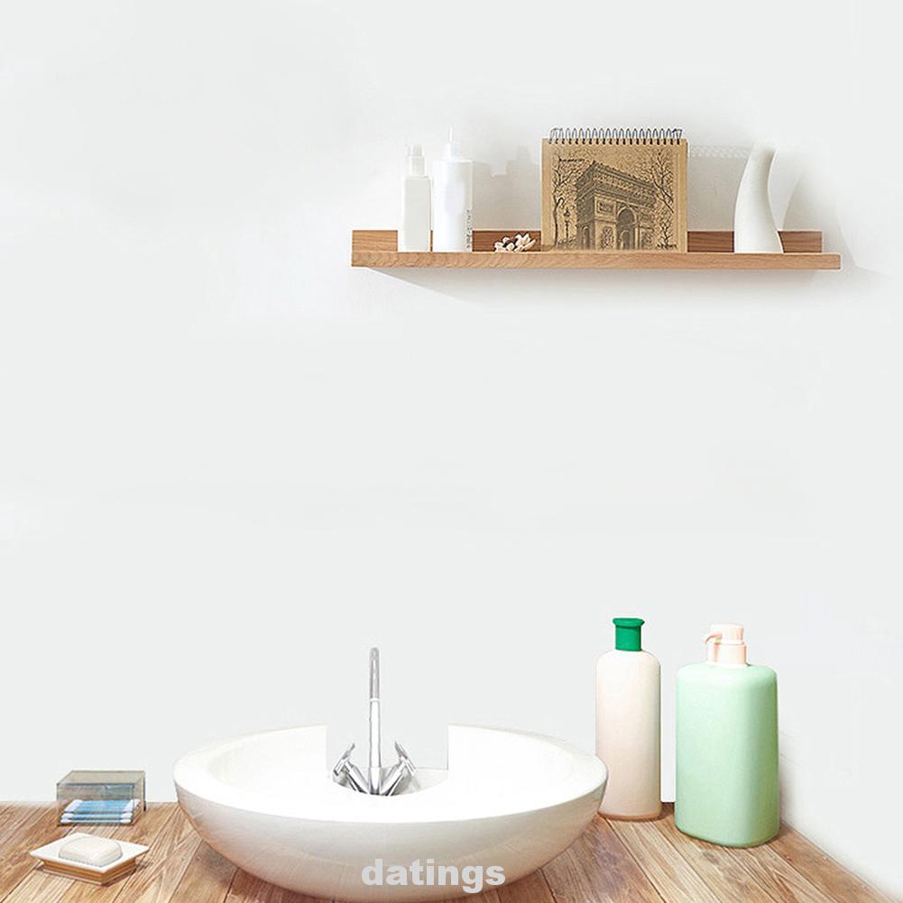 Multifunction Floating Home Decor Space Saving For Bedroom Book Figurines Storage Wood Wall Shelf Shopee Indonesia