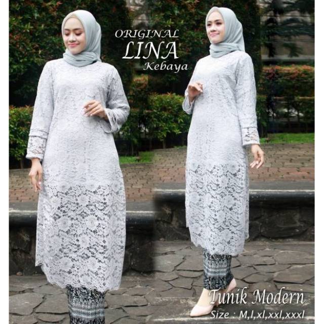 SET KEBAYA NAURA/KEBAYA/TUNIK KEBAYA/KEBAYA MODERN/BAJU KEBAYA/KEBAYA BROKAT/BAJU KEBAYA BROKAT