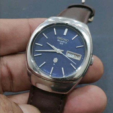 SEIKO QUARTZ QZ REF. 0923-8050 BLUE DIAL Circa 1975 RARE