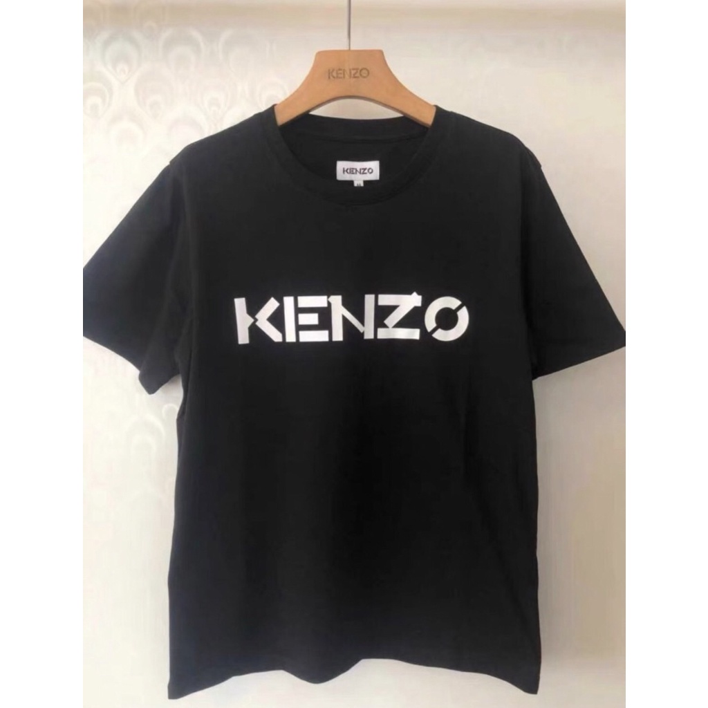 Kenzo Font Wording Season 2021 Tee In Black - ORIGINAL 100%